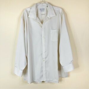 Joseph Abboud | Regular Fit Ivory Men's Non Iron Dress Shirt 20 34/35